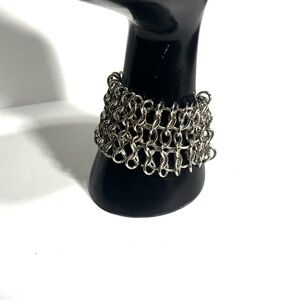 Gothic Chain Maille Chainmail Bracelet Interlocking Rings Medieval Castlecore